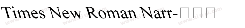 Times New Roman Narr字体转换